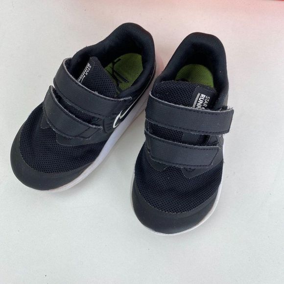 NIKE FLEX CONTACT STAR RUNNER BLACK/DARK GREY SNEA - Picture 5 of 6